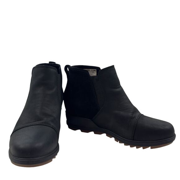 Sorel Evie II Lug Sole Leather Waterproof Outdoor Pull-On Boots Women's Size 7.5 - Picture 1 of 8